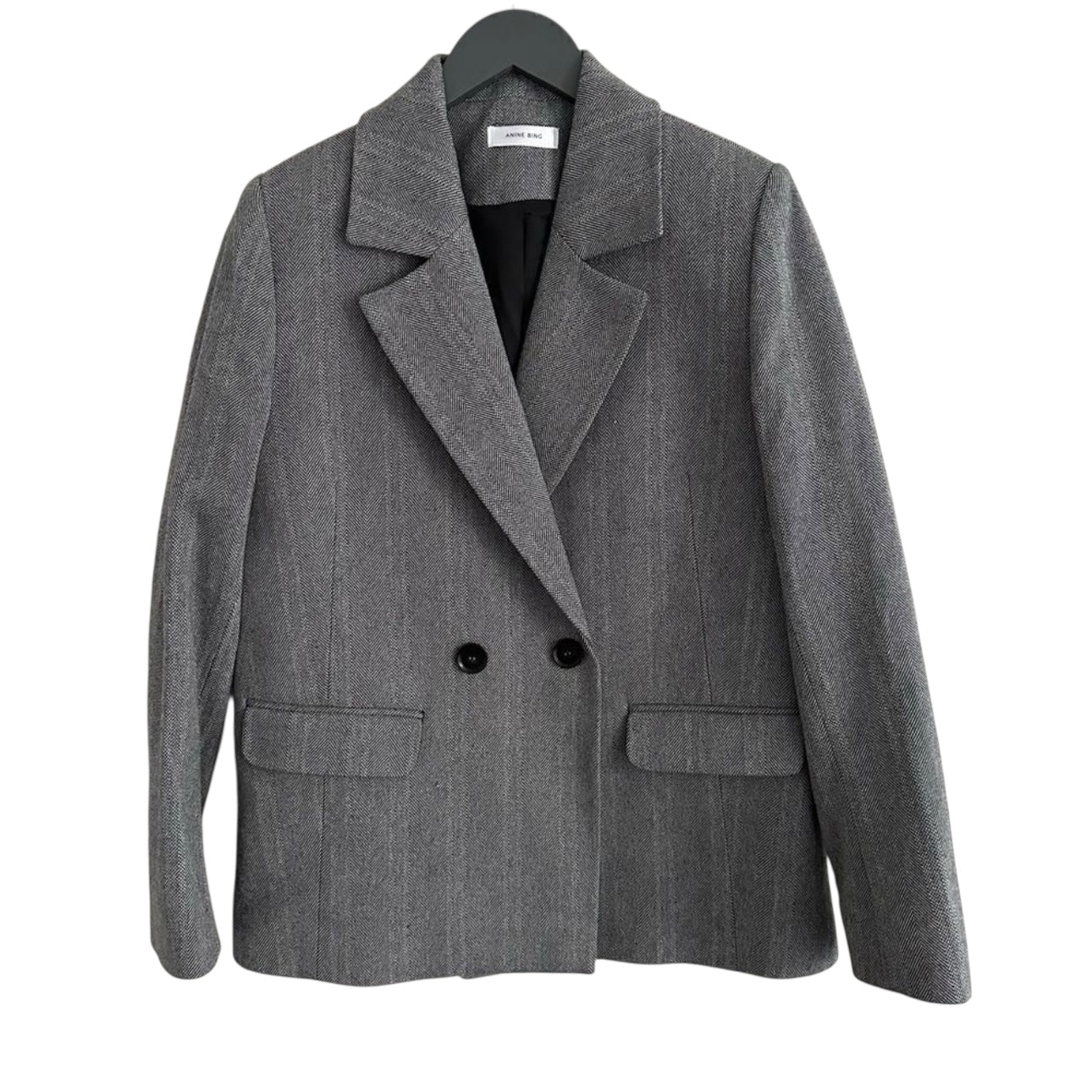 Anine Bing Becky Blazer Fishbone Size S