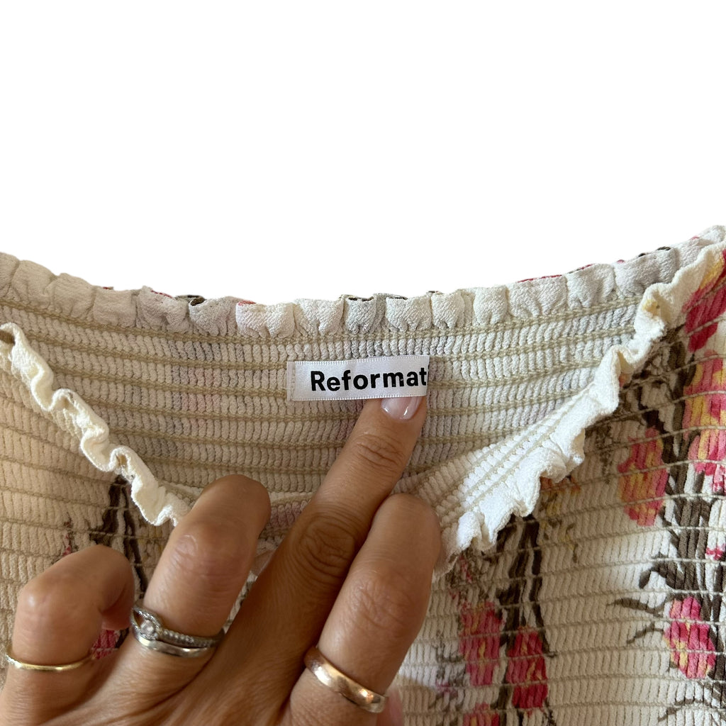 Reformation Inka Dress In Leila Size L