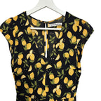 Reformation Deven Dress in Lemon Print Size 4