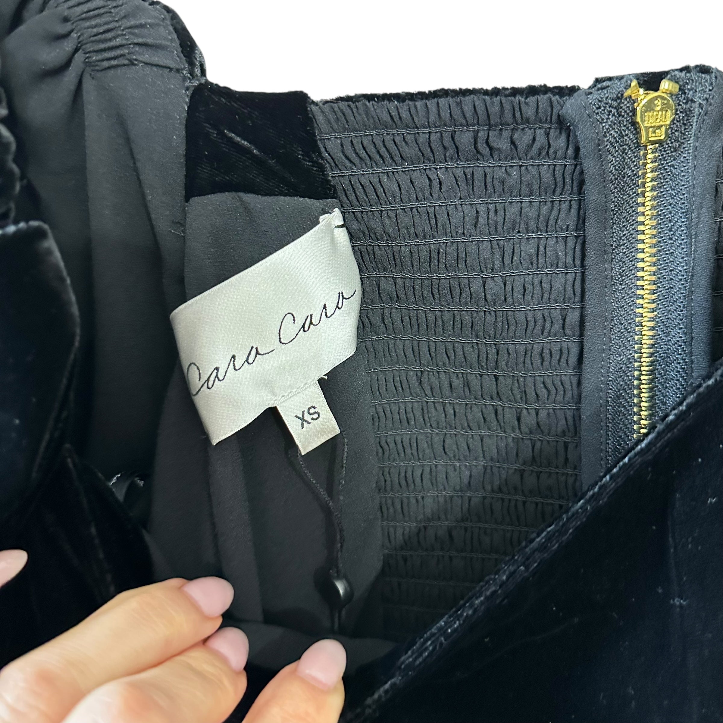 Cara Cara Kelly Velvet Mini Dress Size XS