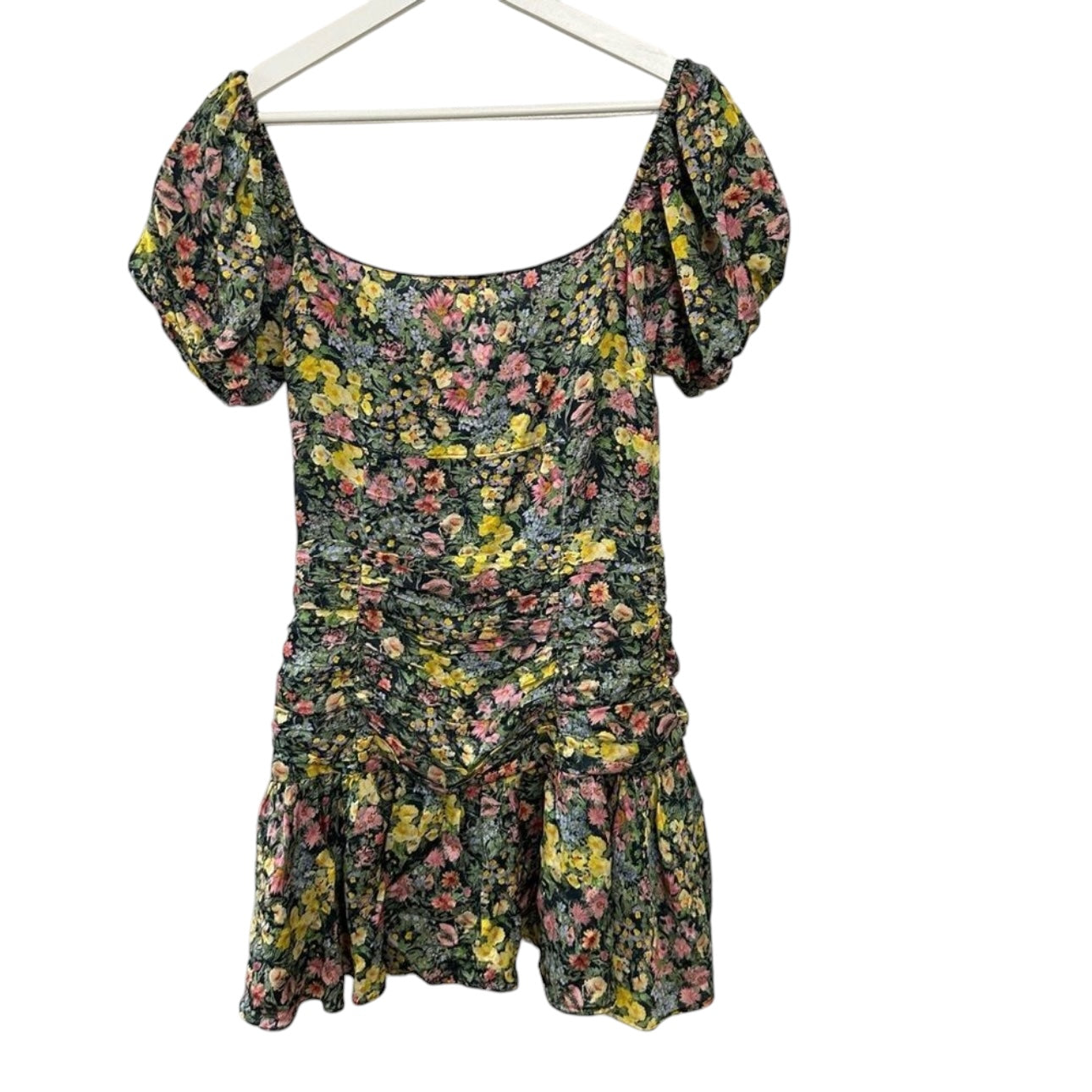 LoveShackFancy Ambrette Floral Silk Mini Dress Size 4