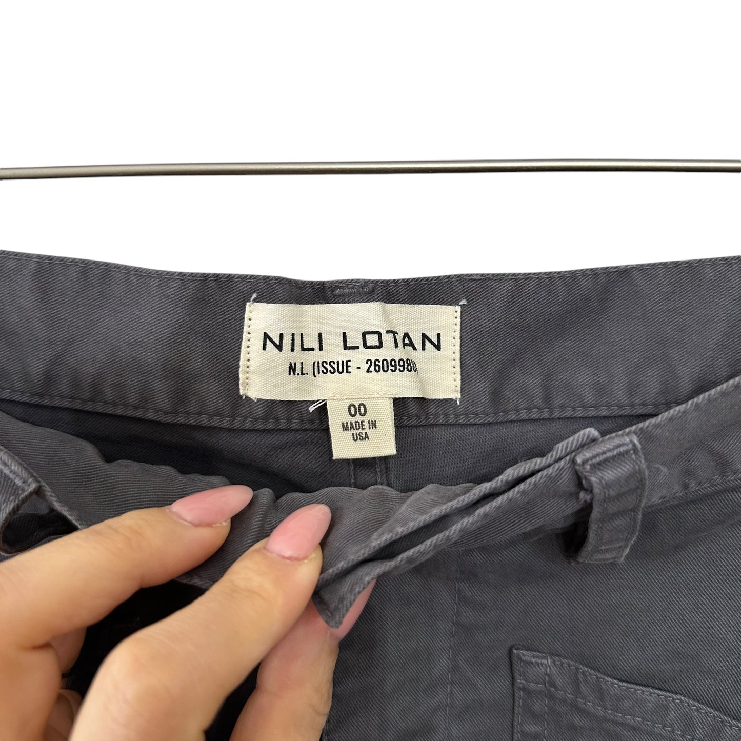 Nili Lotan Shon Pants Vintage Grey Size 00