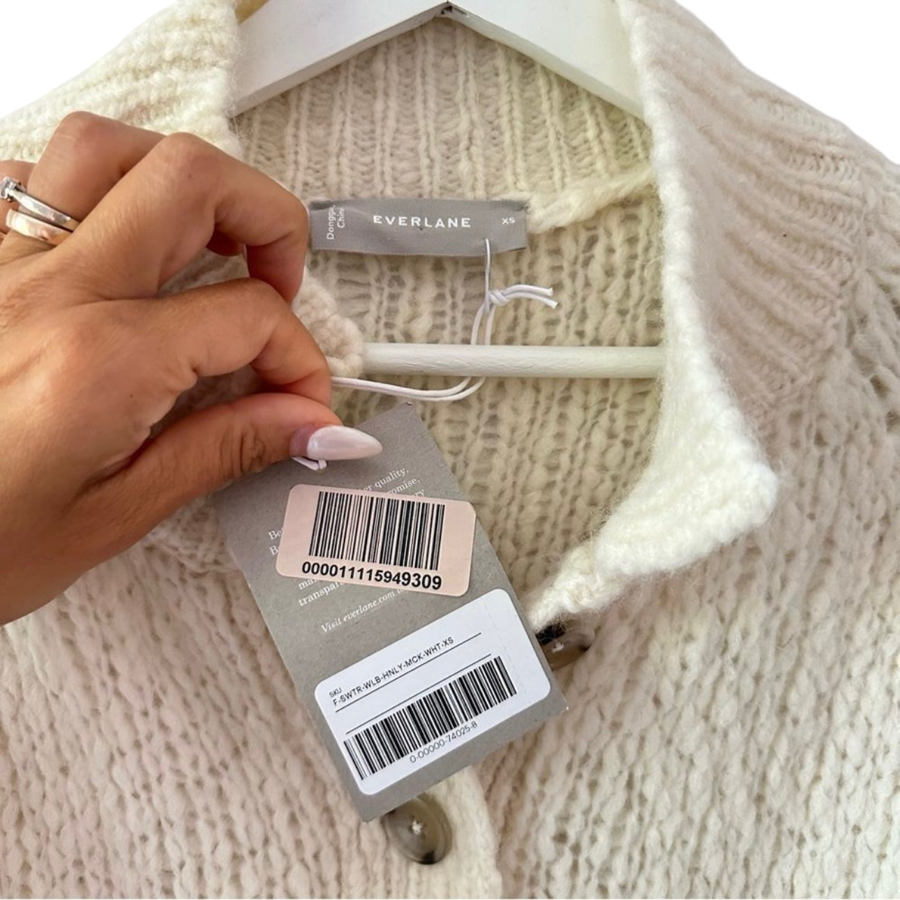 Everlane Lofty Knit Henley Sweater Size XS