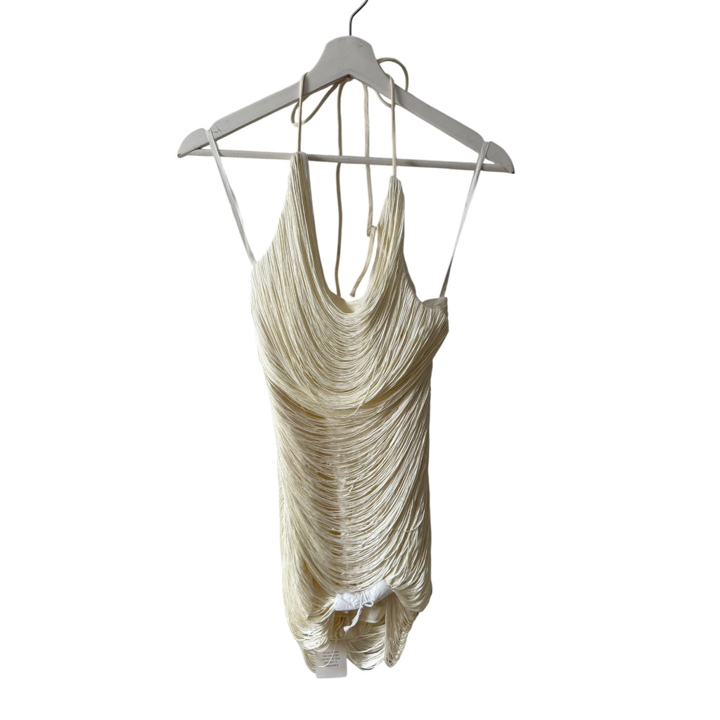 Michael Costello Skylar Mini Dress in Ivory Size XS