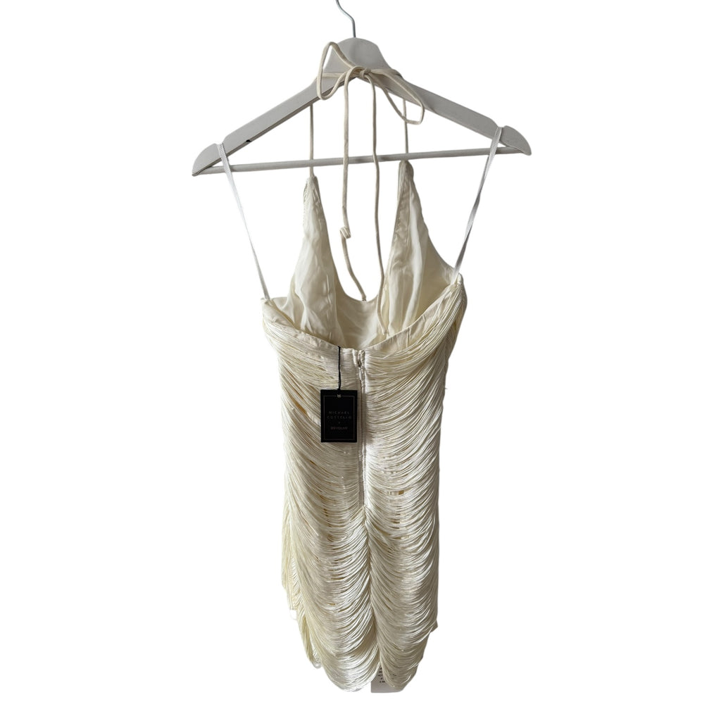 Michael Costello Skylar Mini Dress in Ivory Size XS