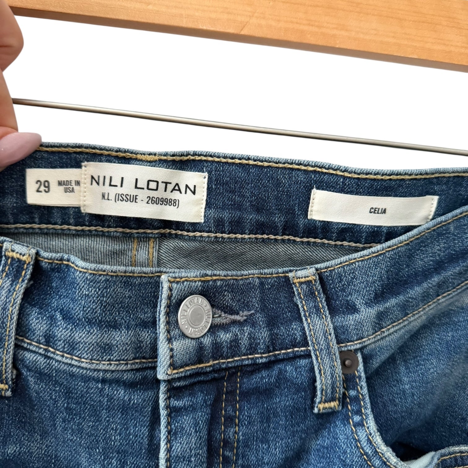 Nili Lotan Celia Jeans Size 29