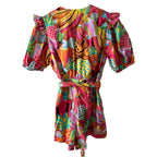 Farm Rio Fruit Salad Belted Romper Size M
