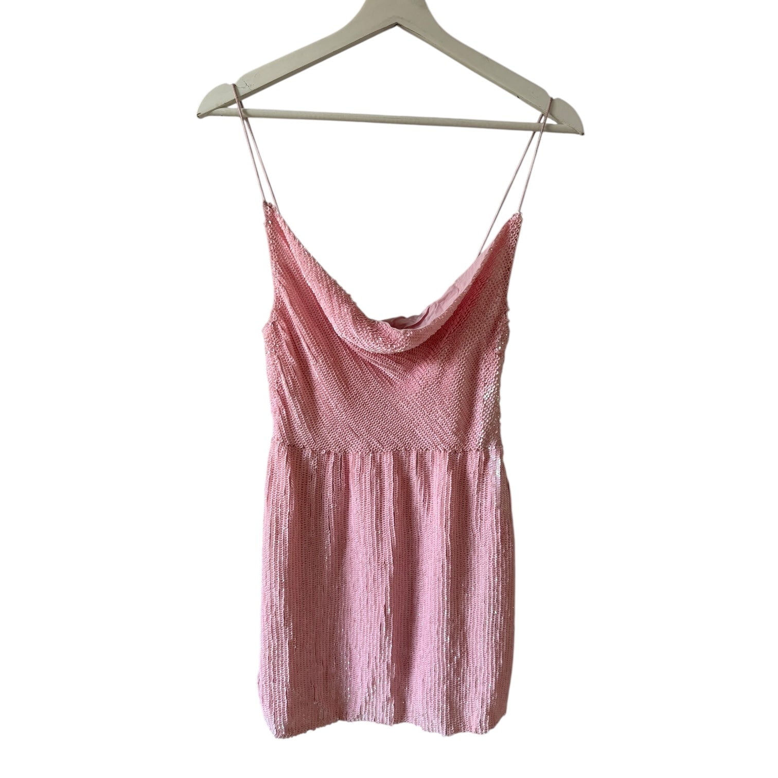 Retrofete Jill Pink Sequin Dress Size S