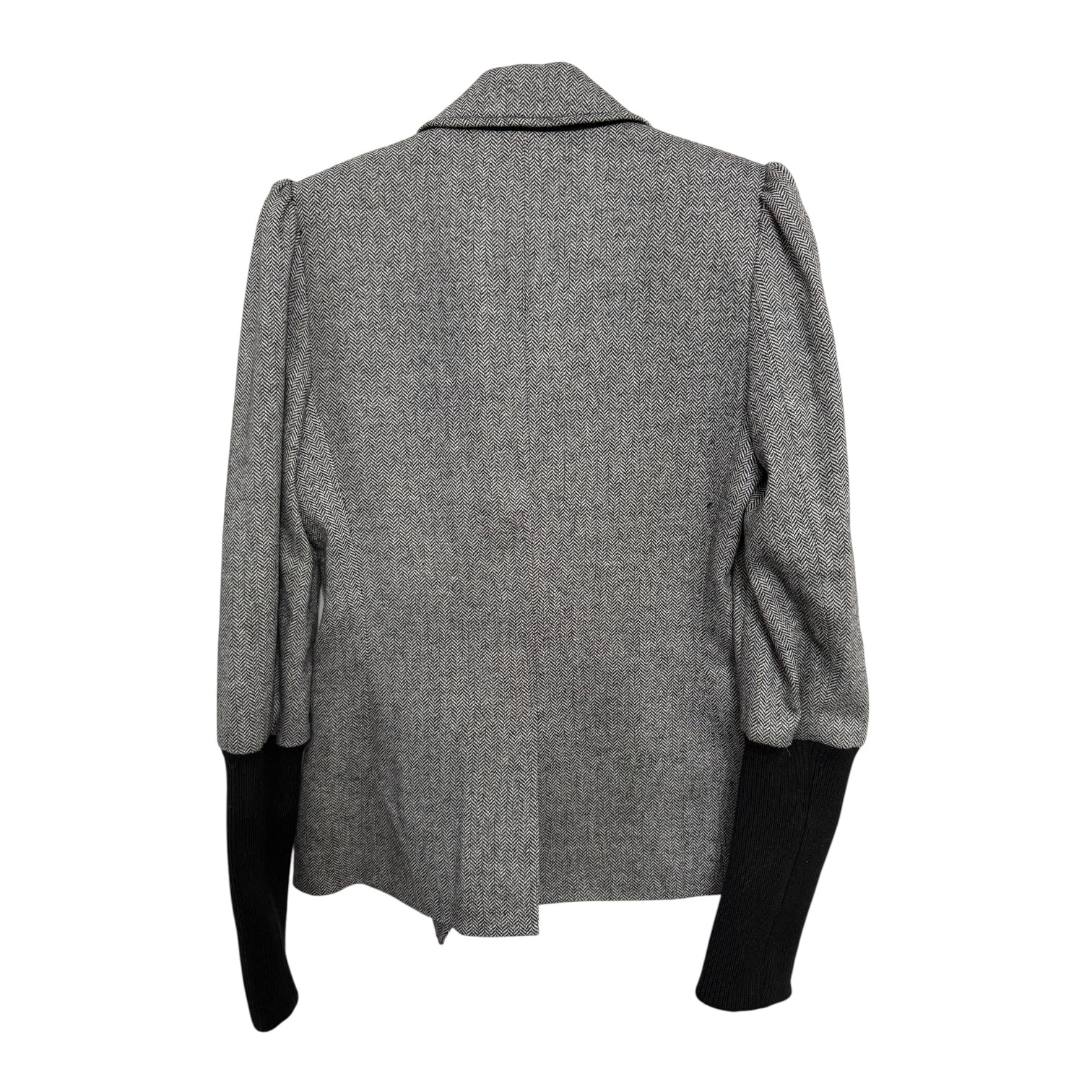 Veronica Beard Bayard Knit-Sleeve Dickey Jacket Size 2