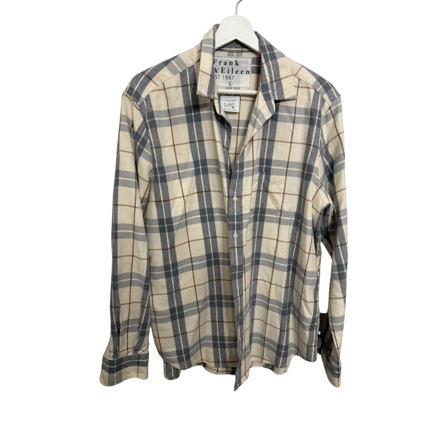 Frank & Eileen EILEEN Relaxed Button-Up Shirt Size L