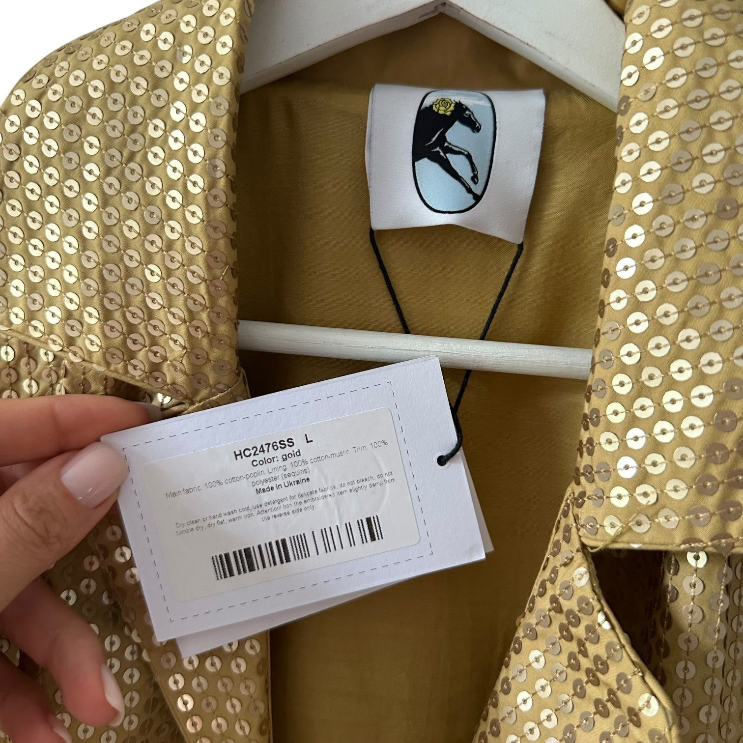 SLEEPER Sequin Blazer Size L