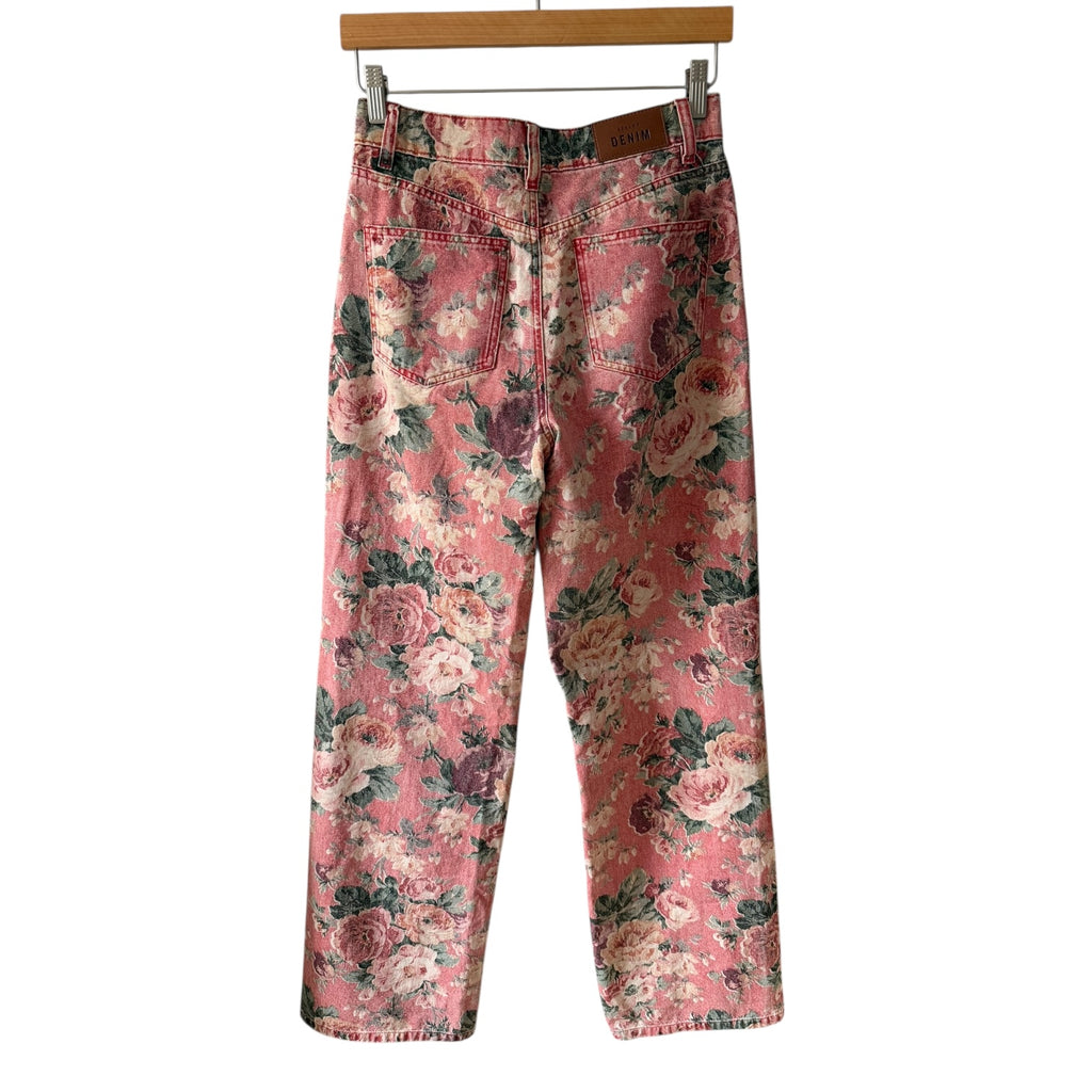 Sezane The Wide Leg Trousers Almeira Floral Print Size 4