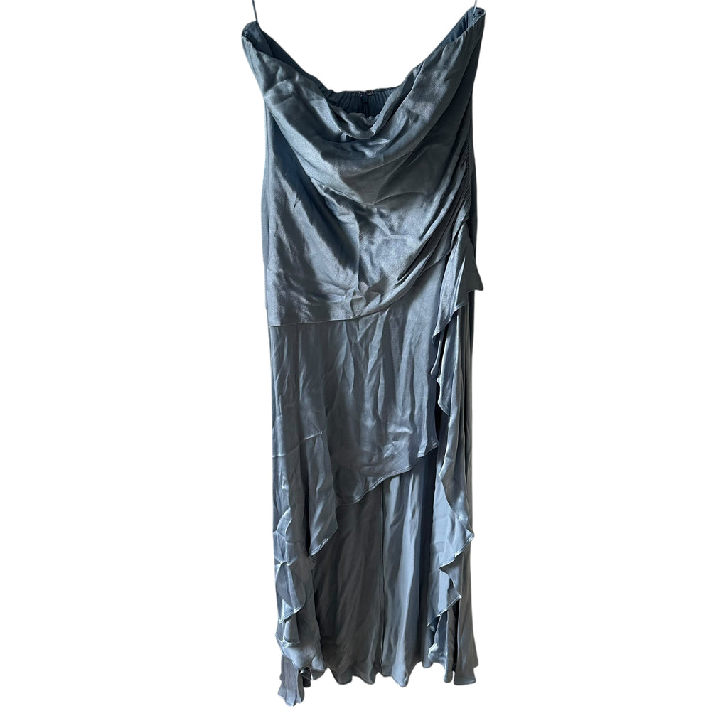 Bardot Lorenza Midi Dress in Dusty Blue Size 10