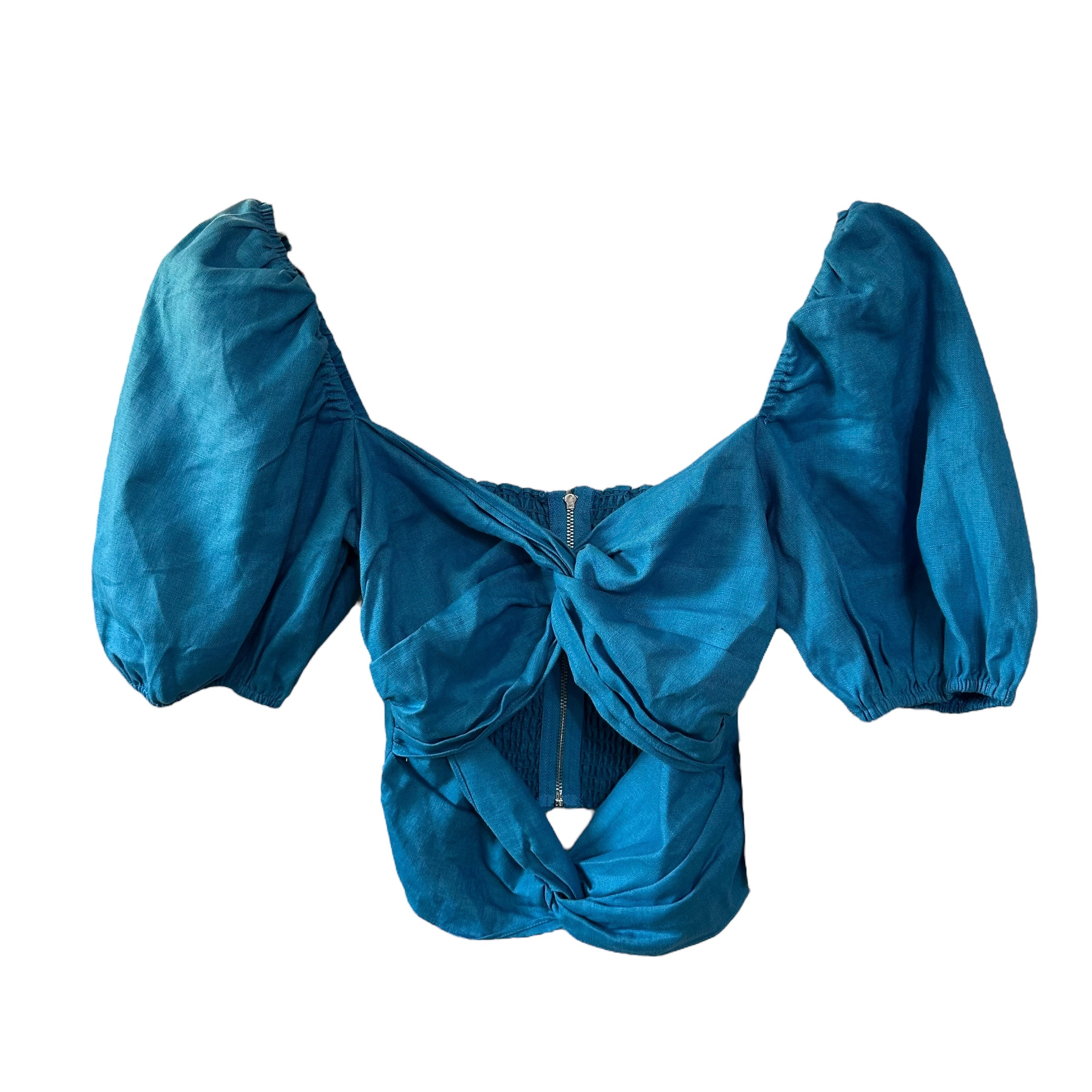 Reformation Karina Linen Top Size 2