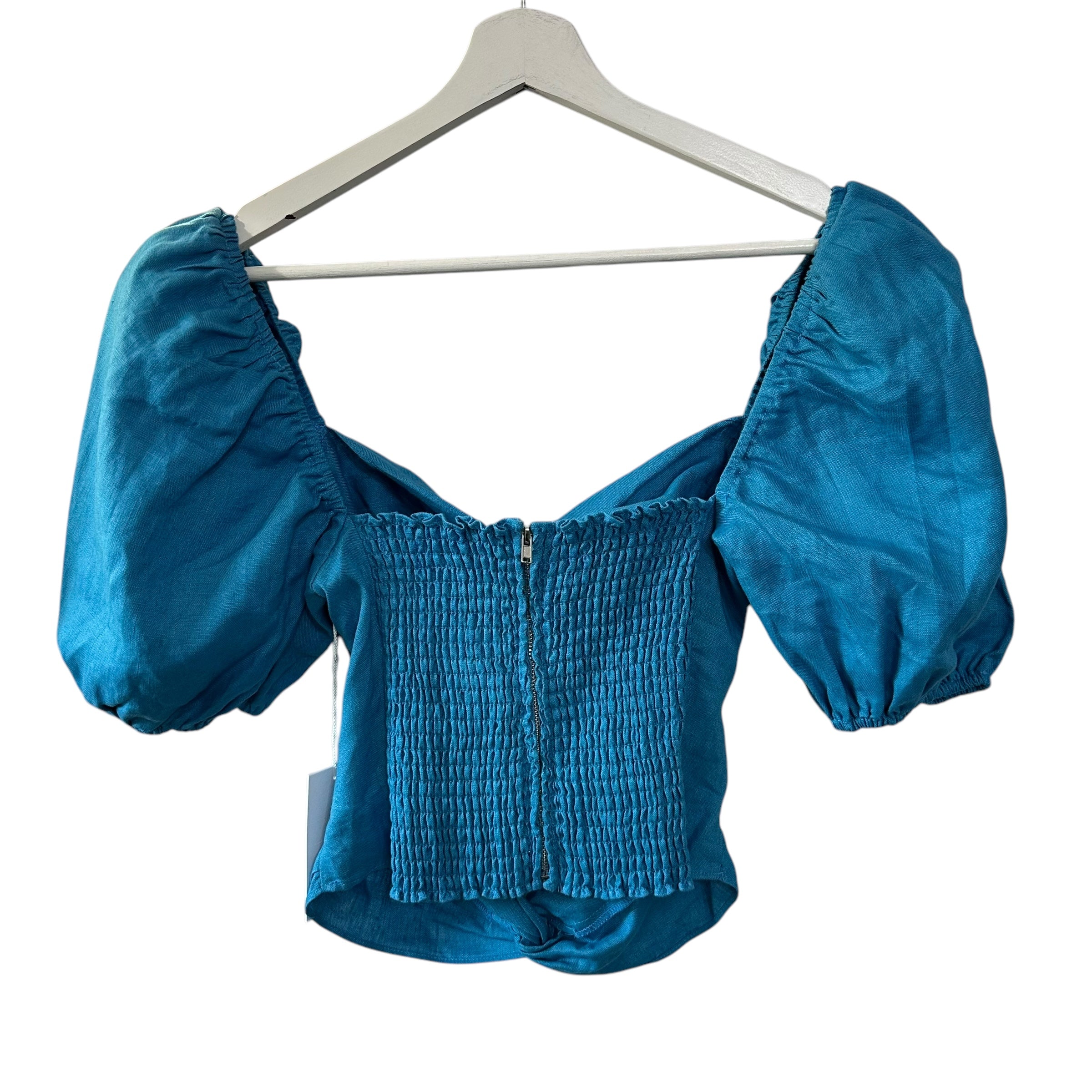 Reformation Karina Linen Top Size 2