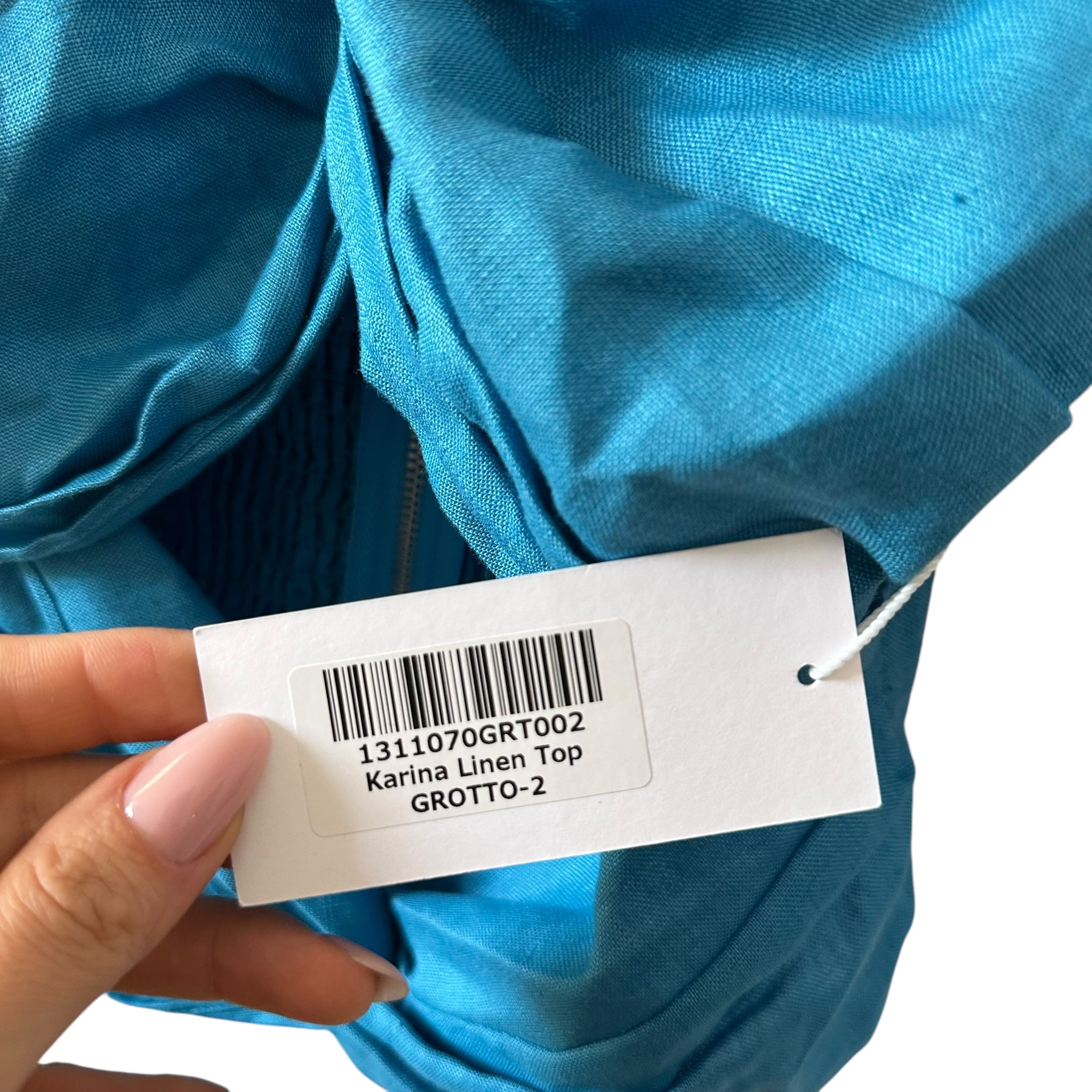 Reformation Karina Linen Top Size 2