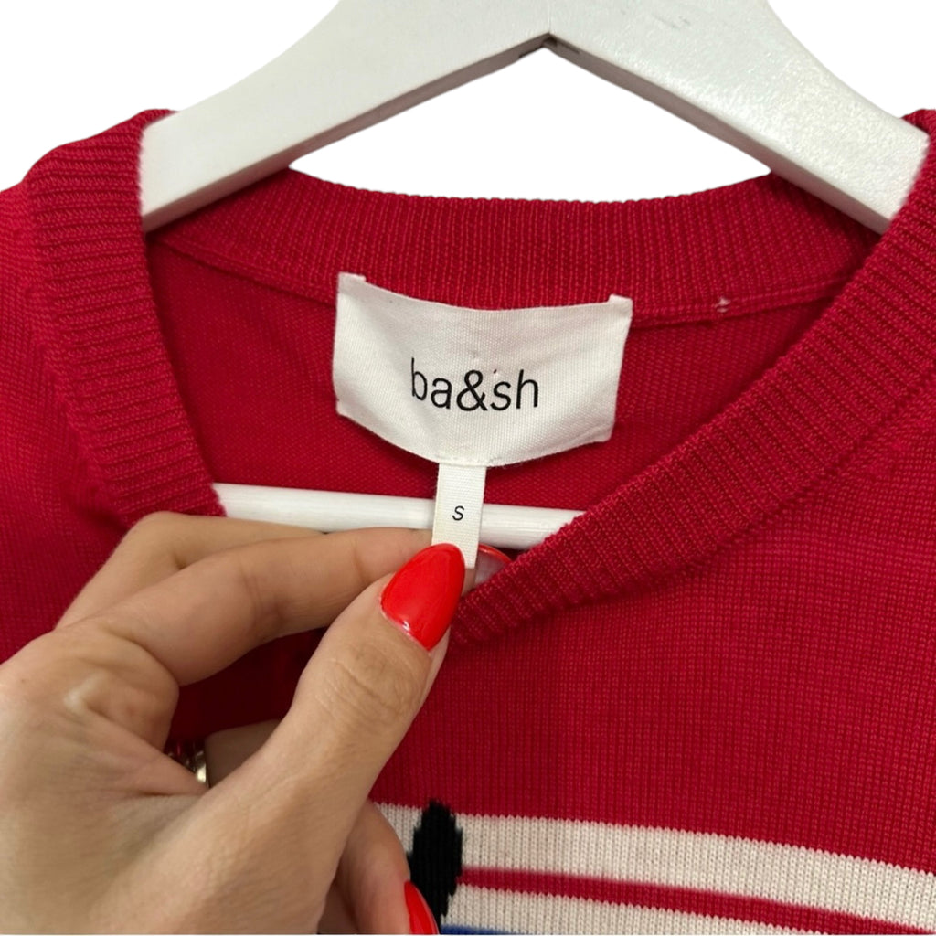 ba&sh Born To Dance Pullover Crew Neck Wool Sweater Size S