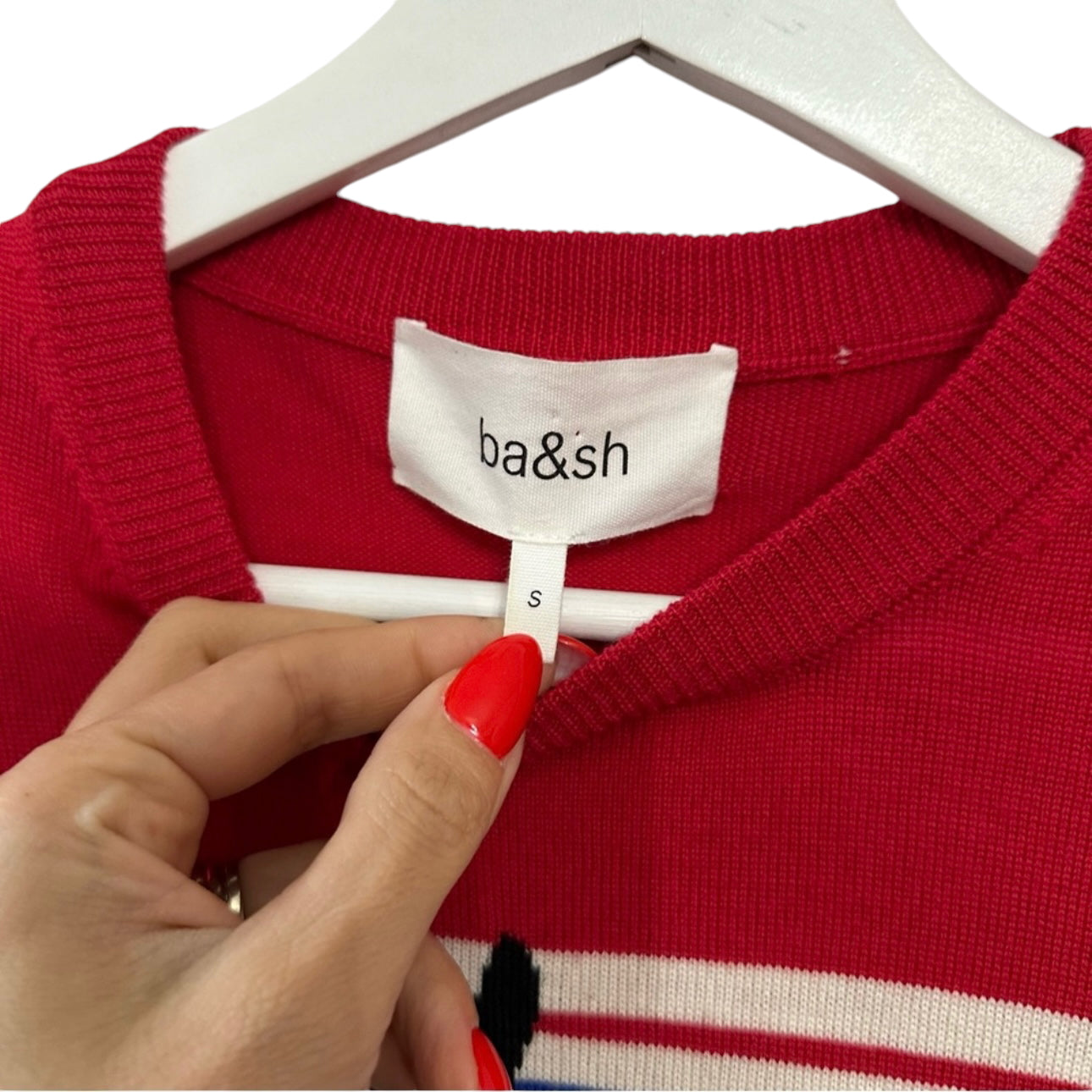 ba&sh Born To Dance Pullover Crew Neck Wool Sweater Size S