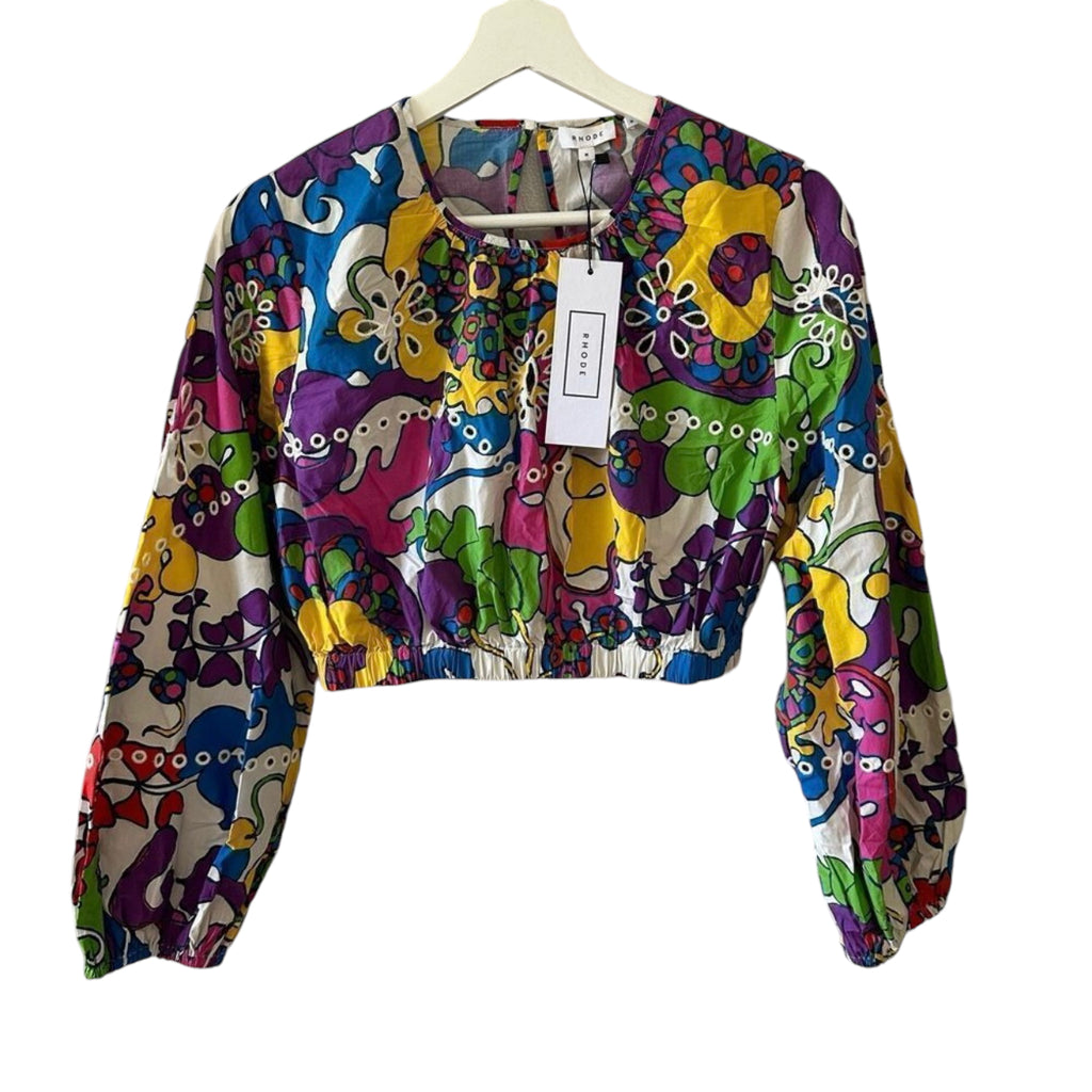 RHODE Adeline Woodstock Crop Top Size M