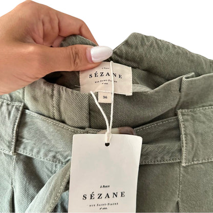 Sezane Paris Olivier Trouser Green Size 4