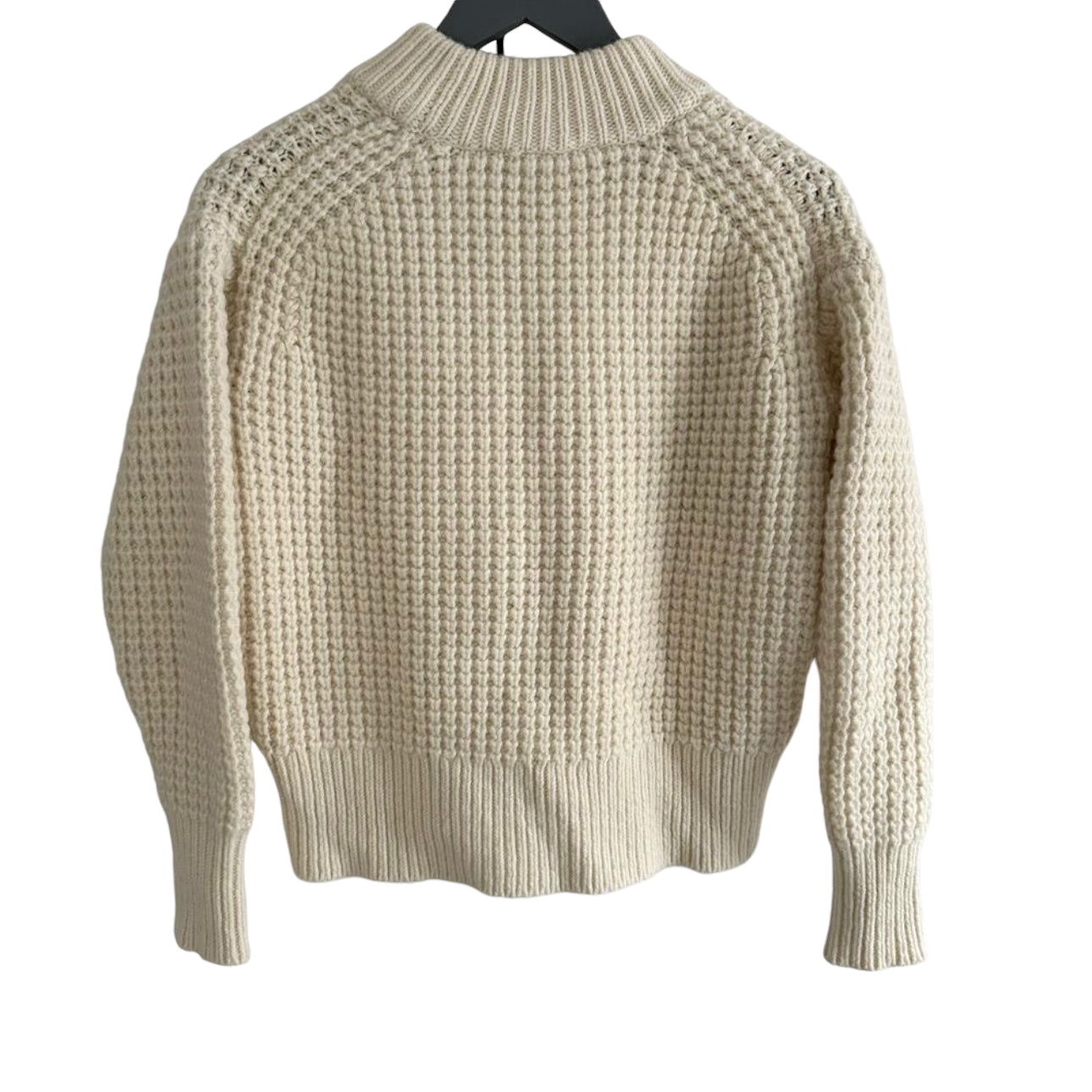 Everlane The Wool Cashmere Waffle Square Crew Neck Sweater Size XS