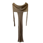 Helsa Justin Maxi Dress in Beige (XS)