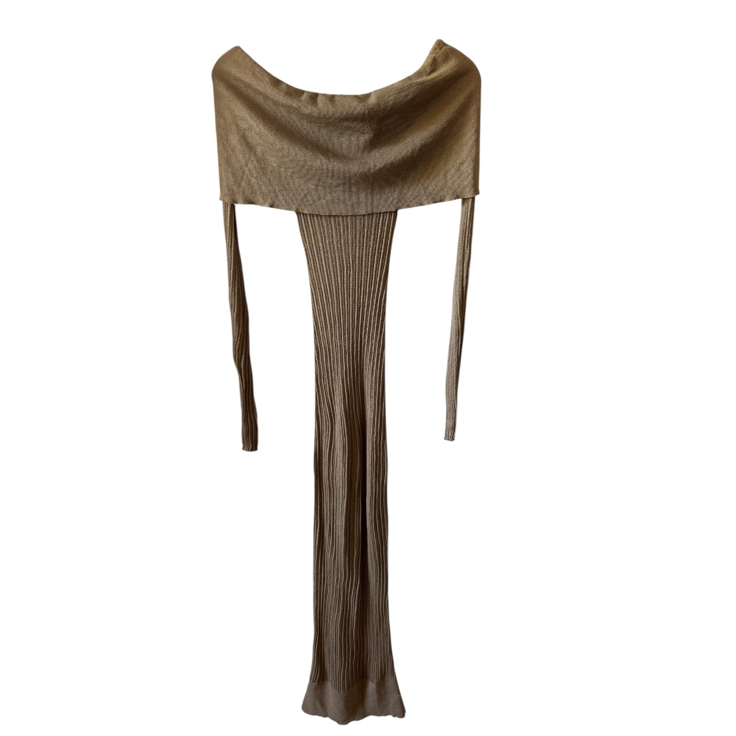 Helsa Justin Maxi Dress in Beige (XS)