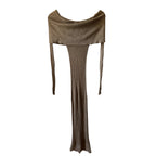 Helsa Justin Maxi Dress in Beige (XS)