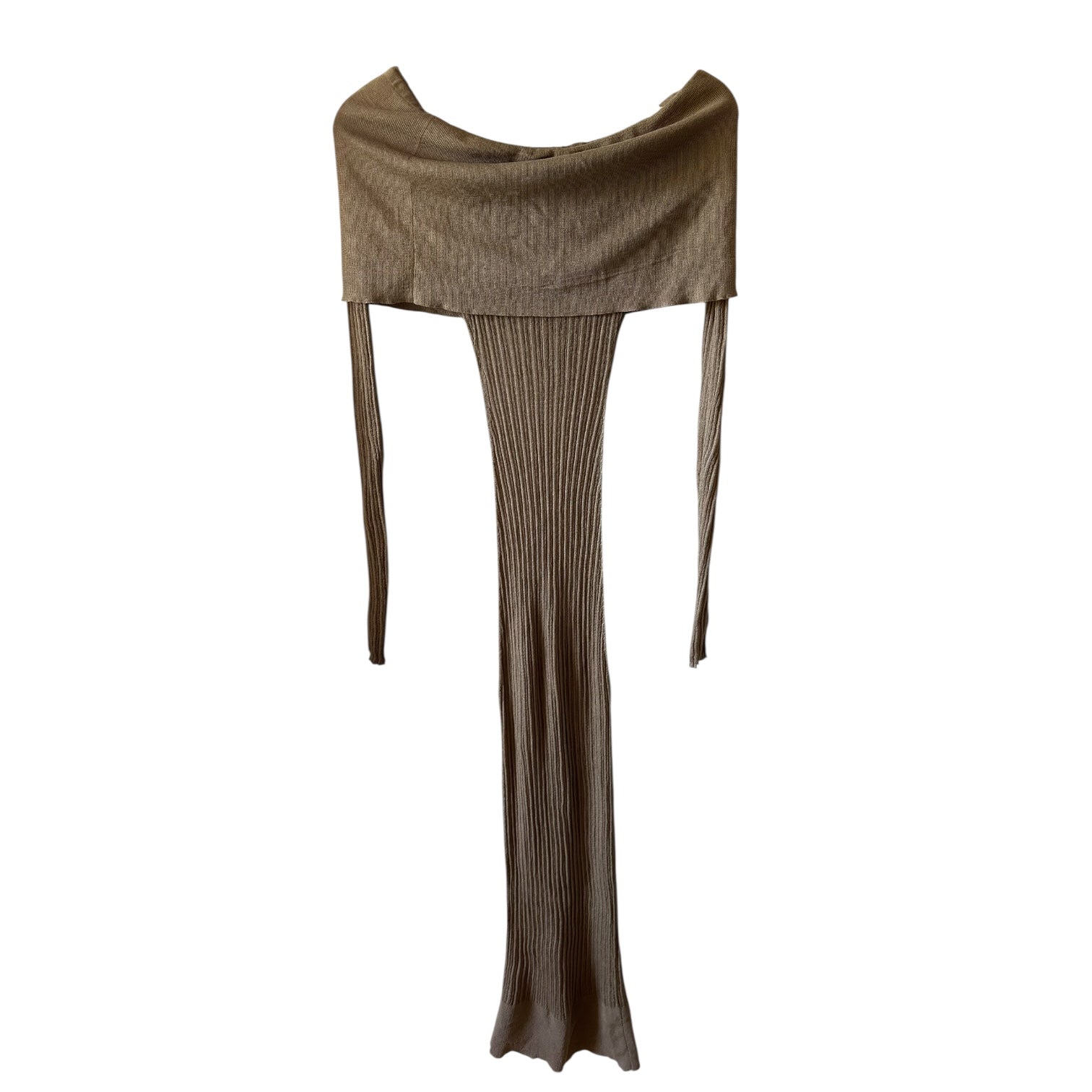 Helsa Justin Maxi Dress in Beige (XS)