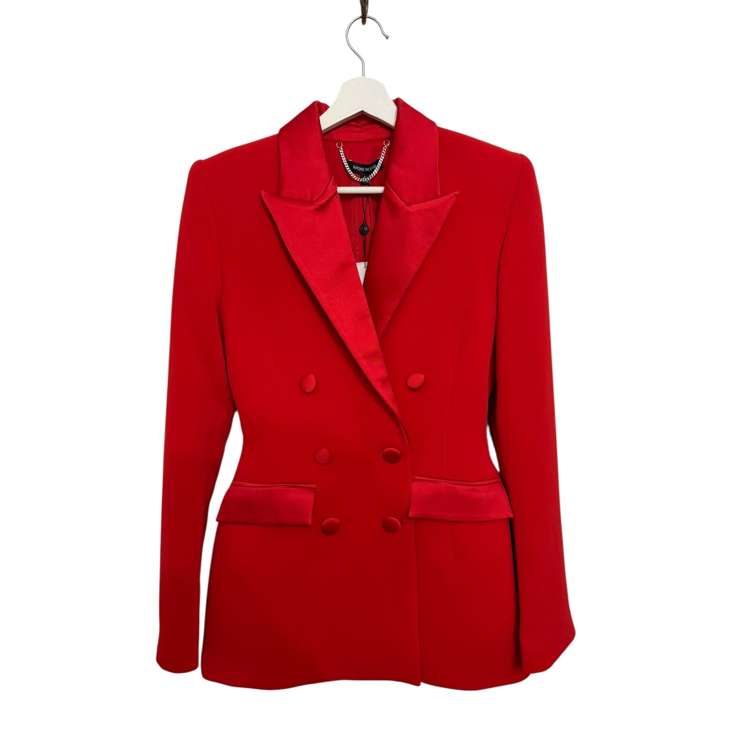 Nadine Merabi Monica Red Blazer Dress Size S