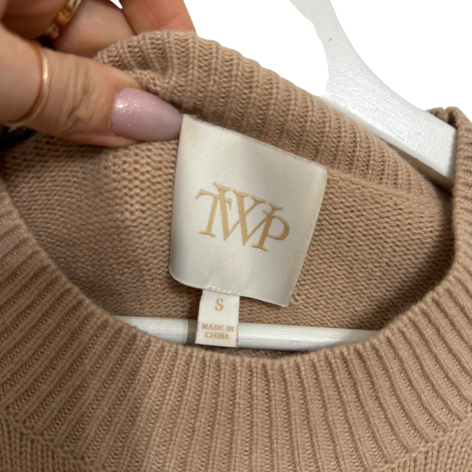 TWP Boy Crew Cashmere Sweater Size S