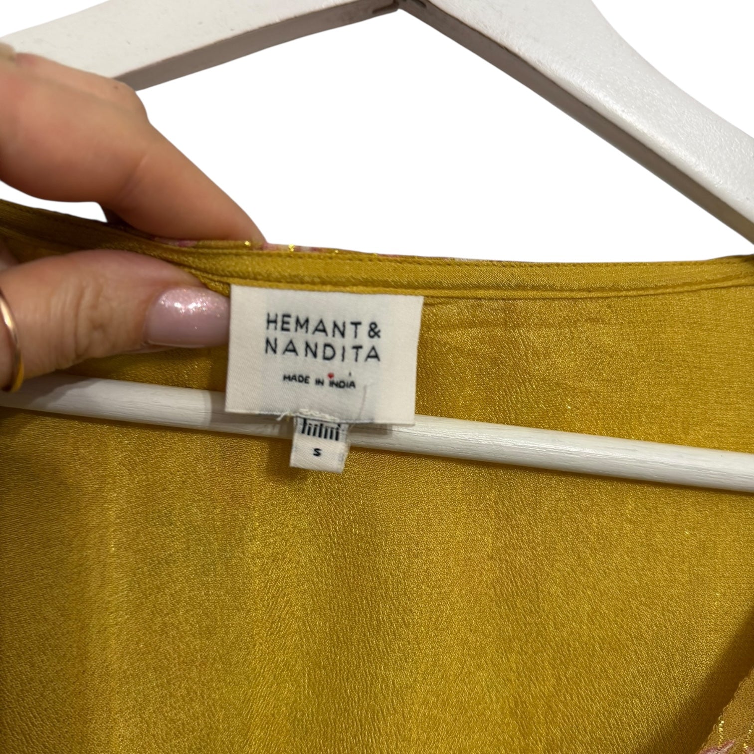 Hemant and Nandita Vim Ruched Blouse Size S