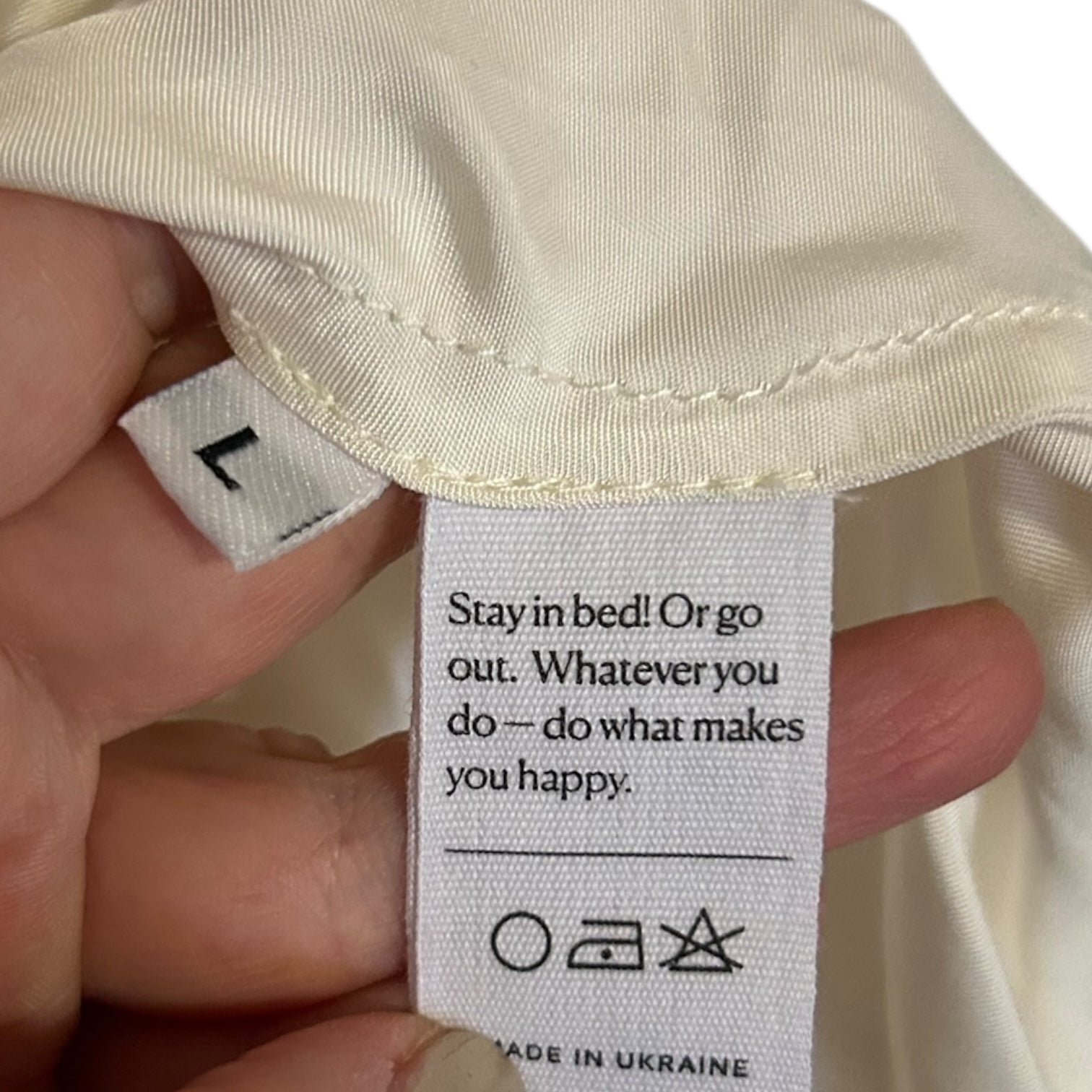 Sleeper White Boheme Feather Trim Slip Dress Size L