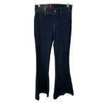 SPANX EveryWear Pintuck Flare Jeans Raw Indigo Size XS