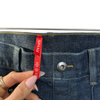 SPANX EveryWear Pintuck Flare Jeans Raw Indigo Size XS