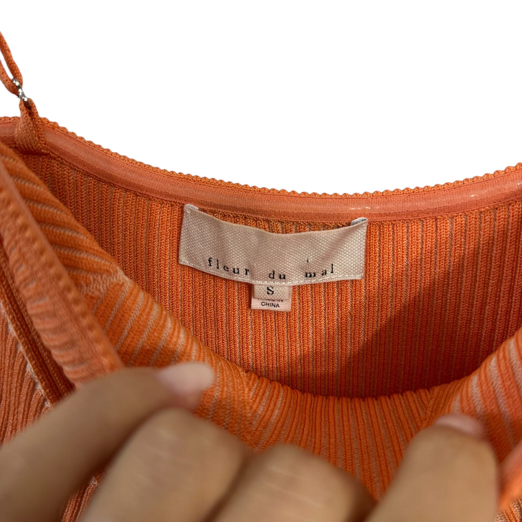 Fleur du Mal Rib Knit Tube Dress (S)