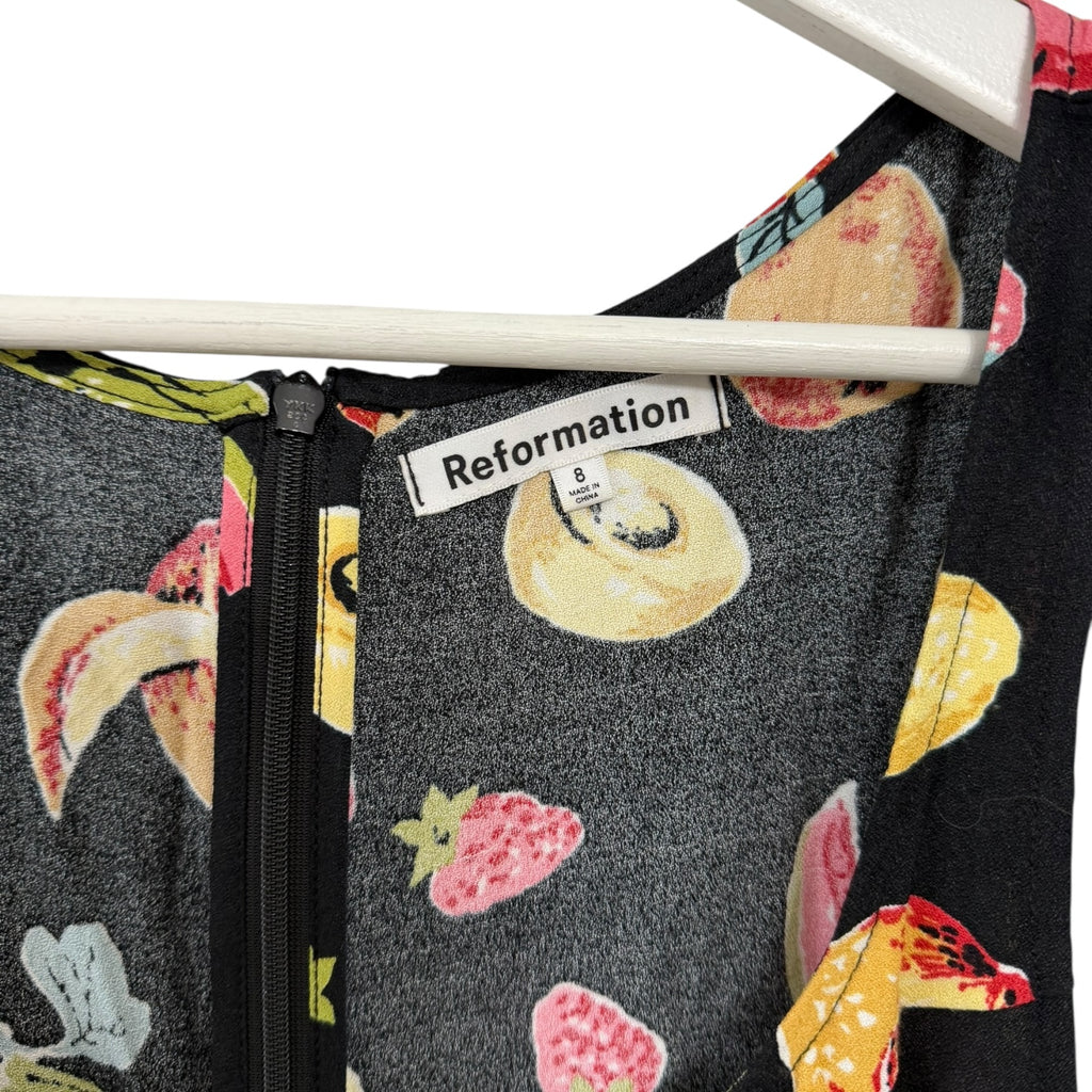 Reformation Noha Fruit Mini Dress in Juicy Size 8