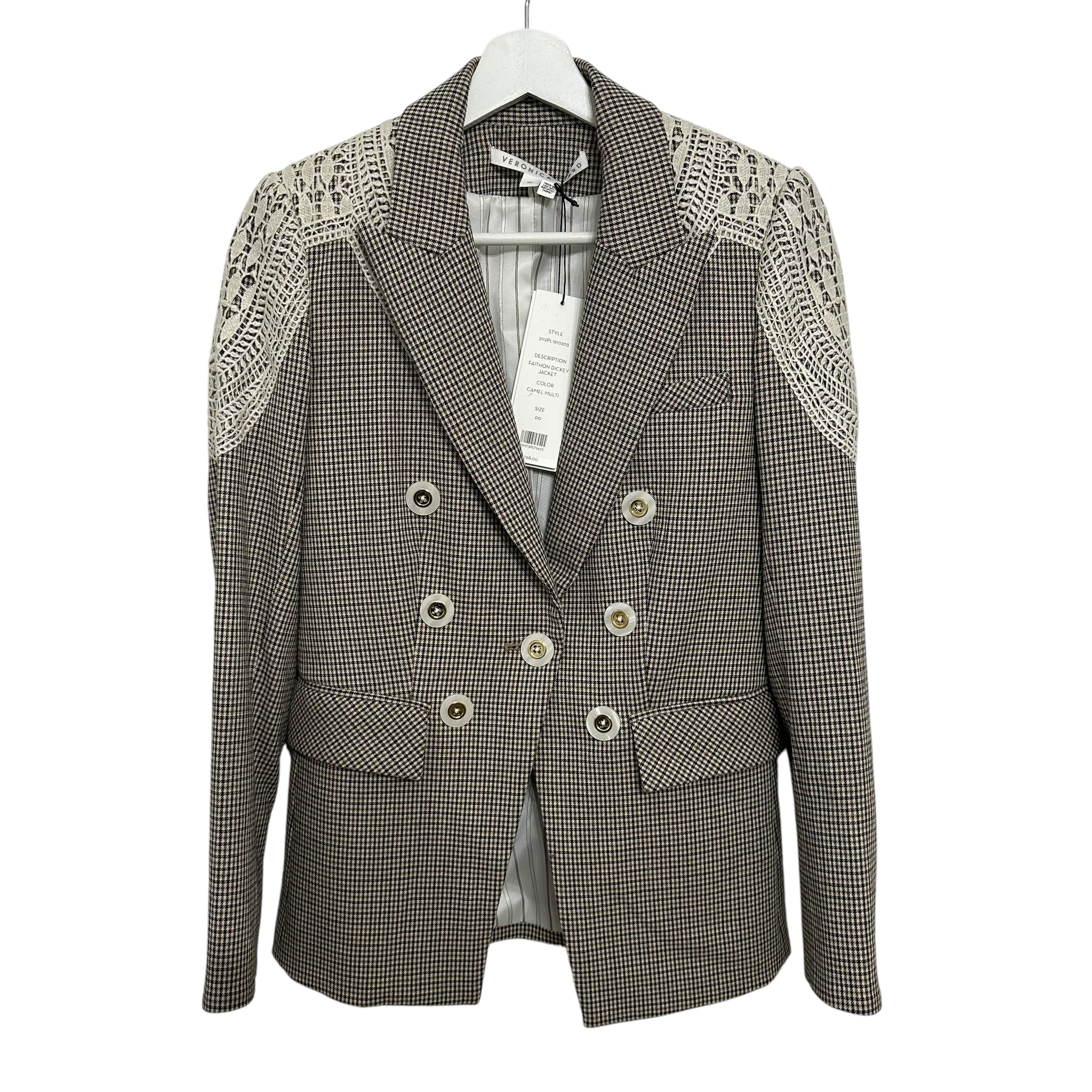 Veronica Beard Dickey Grey Faithon Blazer Size 00
