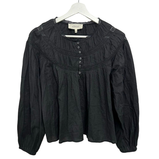 The GREAT. Picturesque Top Almost Black Size S