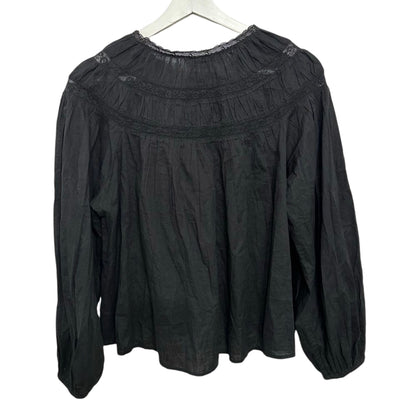 The GREAT. Picturesque Top Almost Black Size S