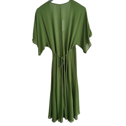 Reformation Karen Midi Dress in Moss Green Size S