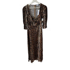 Rixo Karen Leopard Midi-Dress Size 2