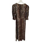 Rixo Karen Leopard Midi-Dress Size 2