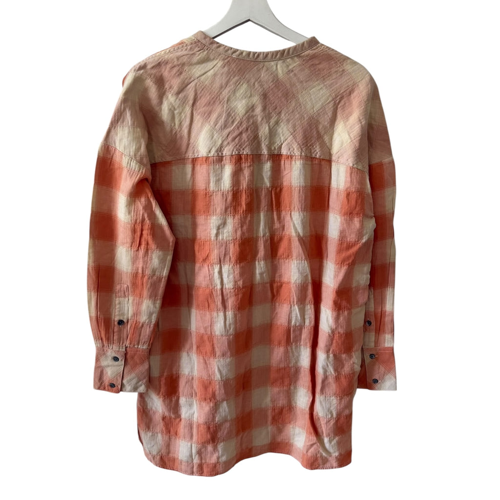 IRO Mayra Checked Cotton-Blend Flannel Shirt Size 2