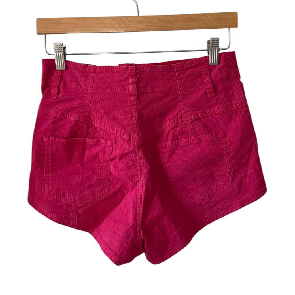 ISABEL MARANT Linen-Blend Ripstop Shorts Size 4