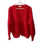 Sezane Achille Cardigan in Red Size XS