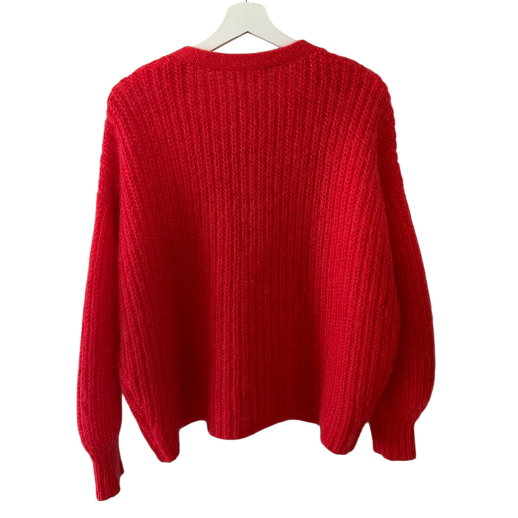 Sezane Achille Cardigan in Red Size XS