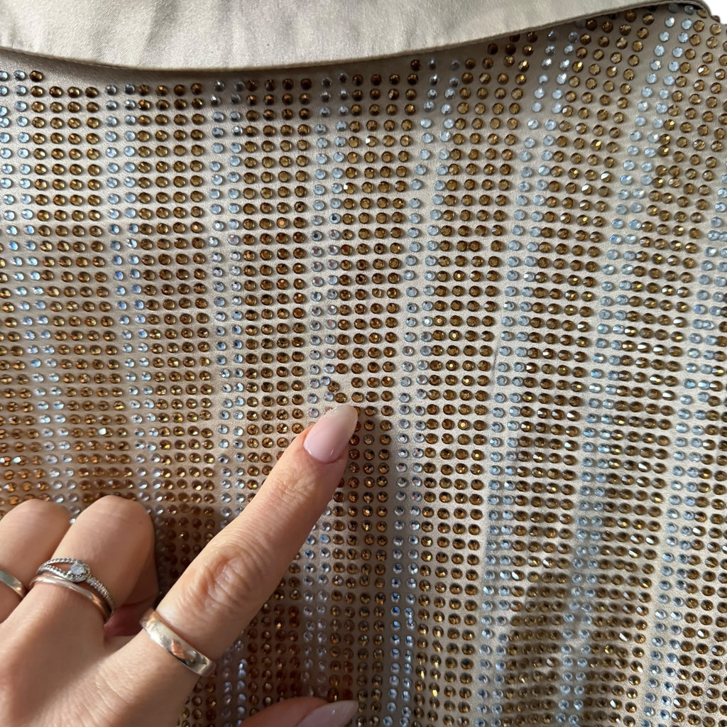 Retrofete Oliver Embellished Silk Dress Size XS