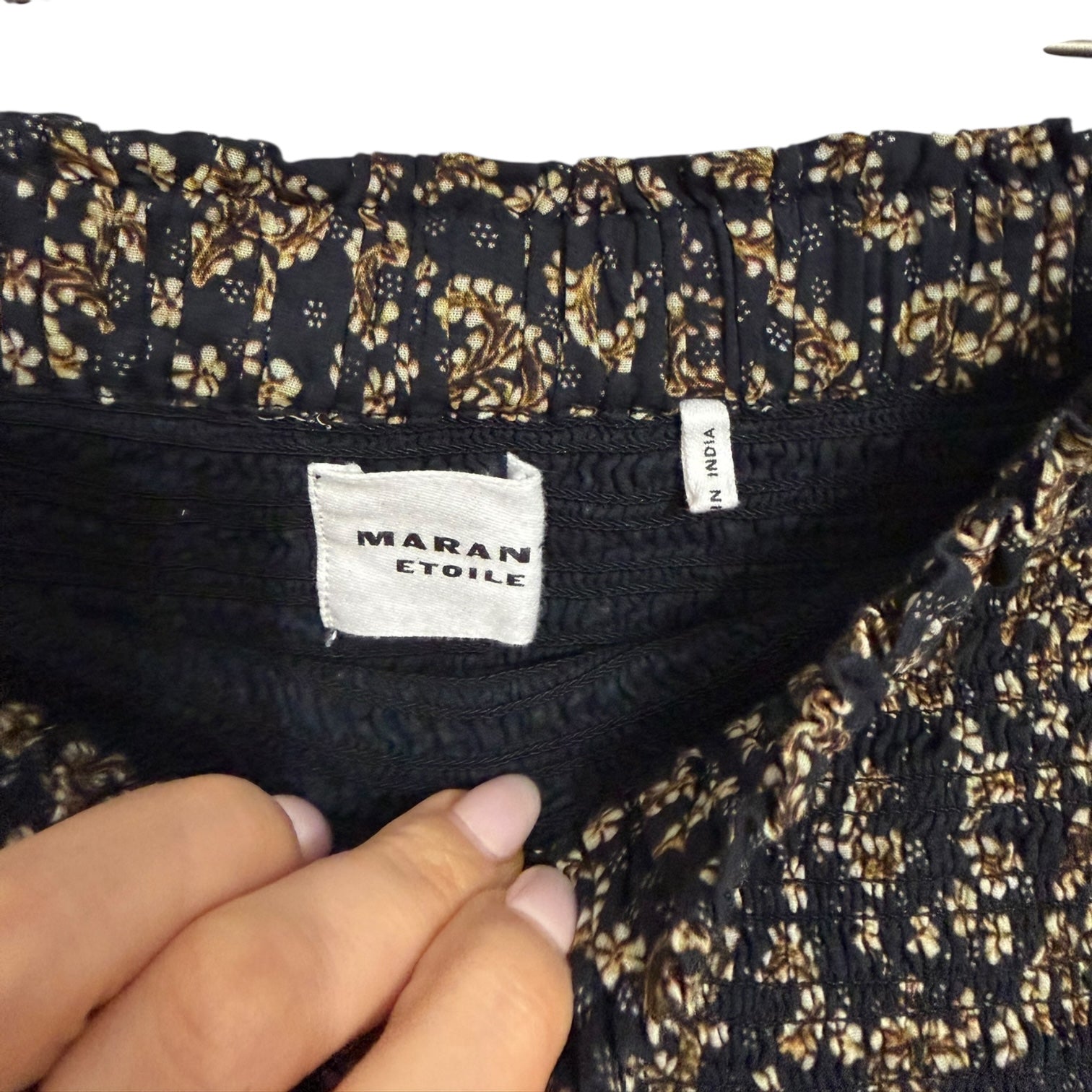 ISABEL MARANT Naomi Smocked Tiered Ruffle Miniskirt Size M