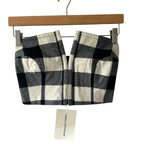 Mara Hoffman Layne Cropped Checked Cotton Flannel Gingham Strapless Top Size 0